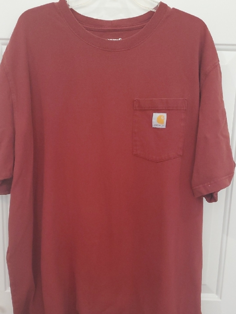 Carhartt Men's Pocket Tee in Rust